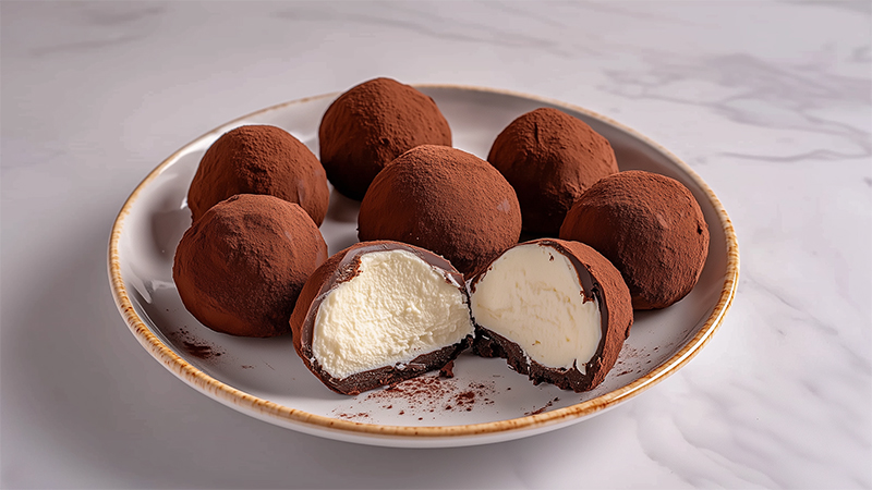 Whipped cream truffles 18