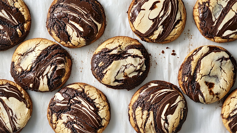Chocolate Marble Cookies 4
