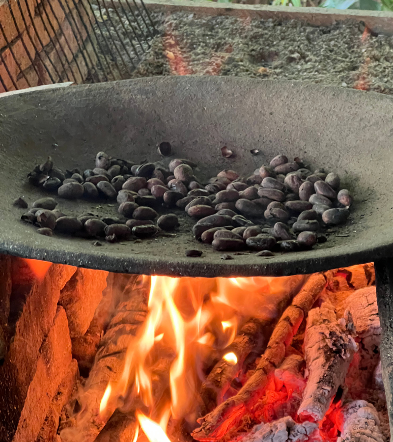 Roasting Cocoa Beans 3
