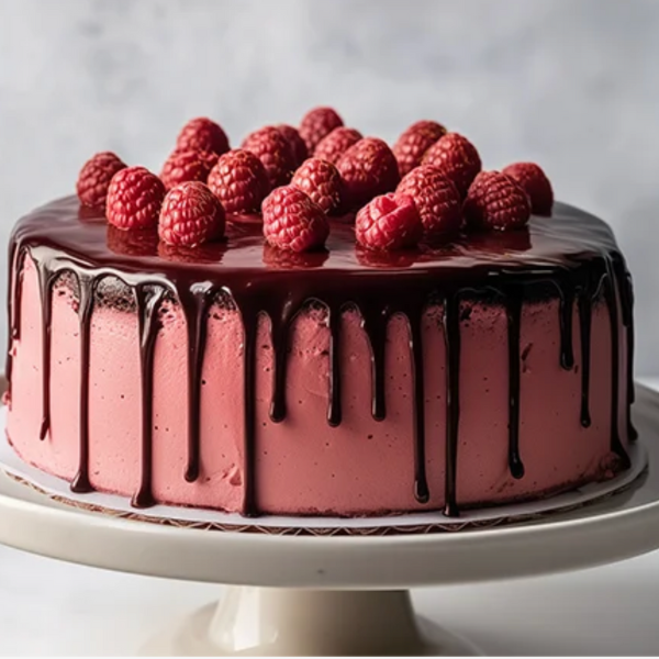 Simple Christmas Desserts: 10 Best Chocolate Christmas Recipes 5 raspberry chocolate cake for Christmas dessert