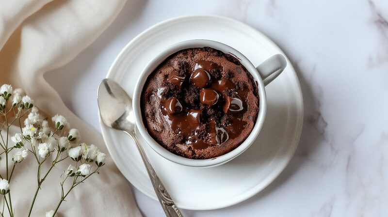 Mug Cake au chocolat en 3 minutes 1