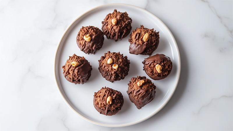 Chocolate Macadamia Macaroons 9