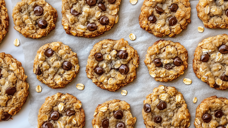 Choco-Banana Oat Cookies 1 Choco-Banana Oat Cookies 1