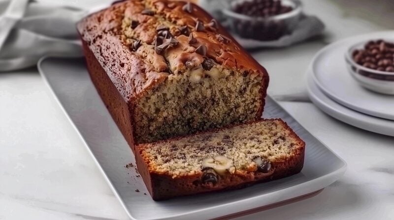 Bananencake Met Cacaodruppels 1